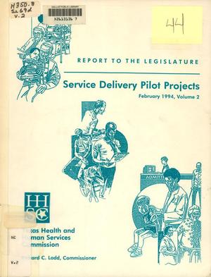 Service Delivery Pilot Projects: Volume 2