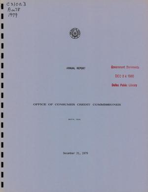 Texas Office of Consumer Credit Commissioner Annual Report: 1979