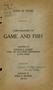 Primary view of [Texas] Game and Fish Law Proclamations: As Amended 1925-1926