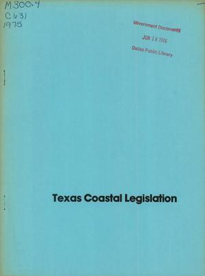 Texas Coastal Legislation