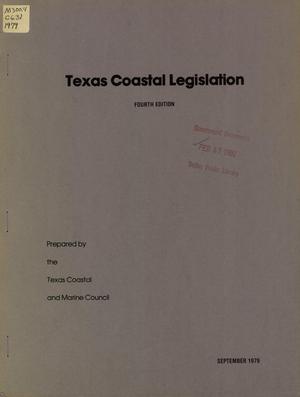 Primary view of object titled 'Texas Coastal Legislation'.
