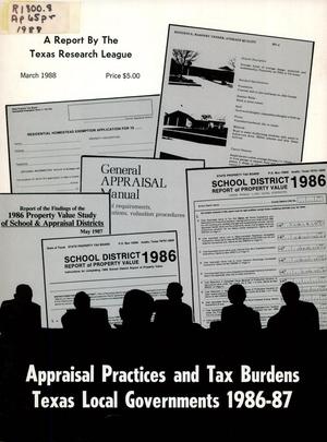 Appraisal Practices of Texas School Districts and Counties: 1988