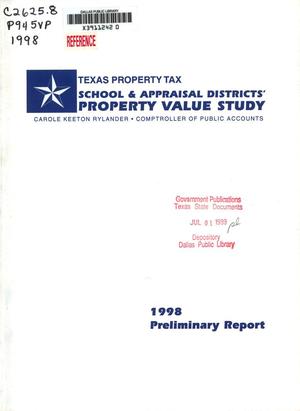 Texas School and Appraisal Districts' Property Value Study: Preliminary Report, 1998