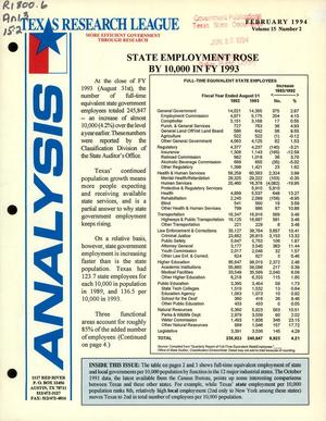 Analysis, Volume 15, Number 2, February 1994