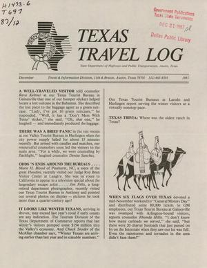 Texas Travel Log, December 1987