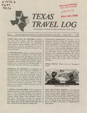 Texas Travel Log, April 1990
