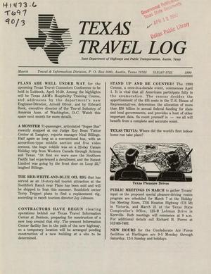 Texas Travel Log, March 1990