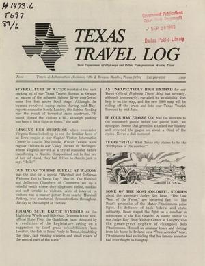 Primary view of object titled 'Texas Travel Log, June 1989'.