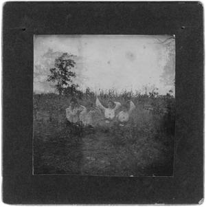 Primary view of object titled 'Four Women Sit in a Field'.