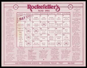 [Rockefeller's Event Calendar: May 1984]