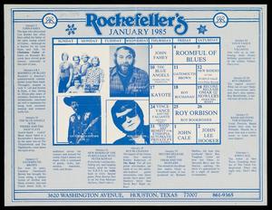 [Rockefeller's Event Calendar: January 1985]