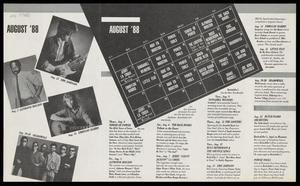 Primary view of object titled '[Rockefeller's Event Calendar: August 1988]'.
