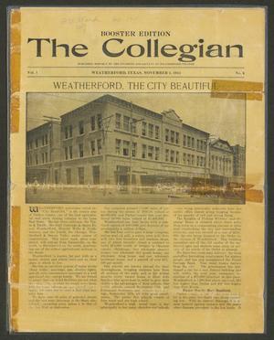 The Collegian (Weatherford, Tex.), Vol. 1, No. 4, Ed. 1 Wednesday, November 1, 1911