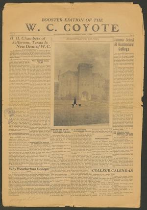Weatherford College Coyote (Weatherford, Tex.), Vol. 2, No. 14, Ed. 1 Wednesday, April 11, 1928