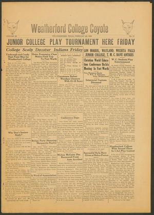 Weatherford College Coyote (Weatherford, Tex.), Vol. 3, No. 11, Ed. 1 Wednesday, February 20, 1929