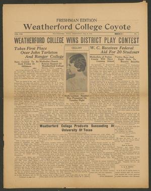 Weatherford College Coyote (Weatherford, Tex.), Vol. 8, No. 11, Ed. 1 Wednesday, February 28, 1934