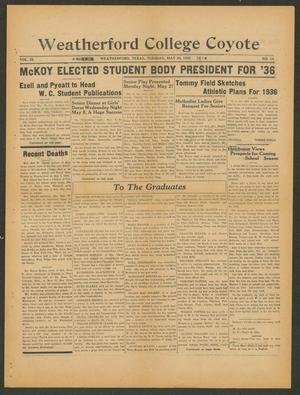 Weatherford College Coyote (Weatherford, Tex.), Vol. 9, No. 14, Ed. 1 Tuesday, May 28, 1935