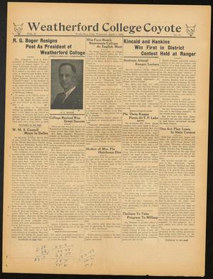 Weatherford College Coyote (Weatherford, Tex.), Vol. 10, No. 11, Ed. 1 Wednesday, April 1, 1936