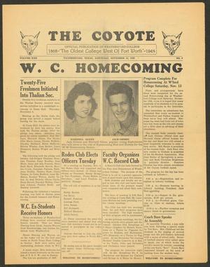 The Coyote (Weatherford, Tex.), Vol. 22, No. 3, Ed. 1 Saturday, November 13, 1948
