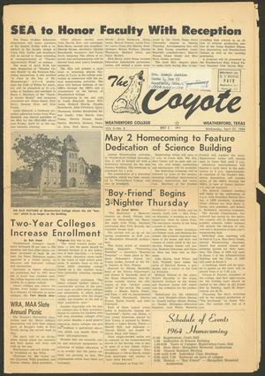 Primary view of object titled 'The Coyote (Weatherford, Tex.), Vol. 2, No. 5, Ed. 1 Wednesday, April 22, 1964'.