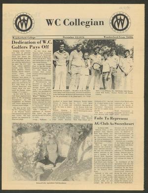 WC Collegian (Weatherford, Tex.), Ed. 1 Wednesday, December 12, 1979