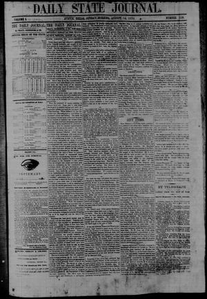 Primary view of object titled 'Daily State Journal. (Austin, Tex.), Vol. 1, No. 168, Ed. 1 Sunday, August 14, 1870'.
