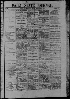 Primary view of object titled 'Daily State Journal. (Austin, Tex.), Vol. 1, No. 205, Ed. 1 Tuesday, September 27, 1870'.