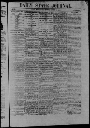 Primary view of object titled 'Daily State Journal. (Austin, Tex.), Vol. 1, No. 222, Ed. 1 Sunday, October 16, 1870'.