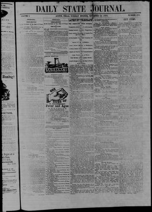 Primary view of object titled 'Daily State Journal. (Austin, Tex.), Vol. 1, No. 253, Ed. 1 Tuesday, November 22, 1870'.
