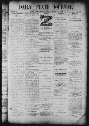 Daily State Journal. (Austin, Tex.), Vol. 4, No. 12, Ed. 1 Thursday, February 13, 1873