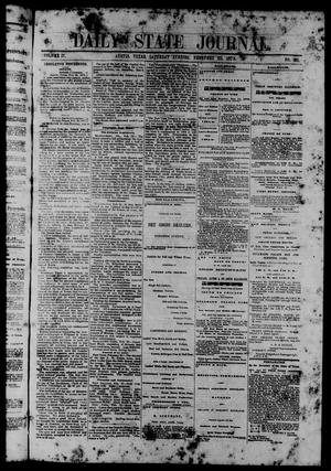 Daily State Journal. (Austin, Tex.), Vol. 4, No. 20, Ed. 1 Saturday, February 22, 1873