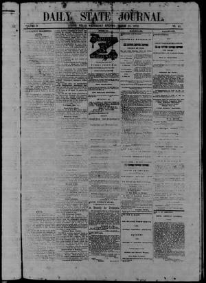 Primary view of object titled 'Daily State Journal. (Austin, Tex.), Vol. 4, No. 41, Ed. 1 Wednesday, March 19, 1873'.