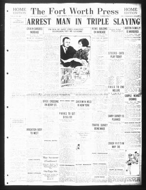 Primary view of object titled 'The Fort Worth Press (Fort Worth, Tex.), Vol. 4, No. 267, Ed. 1 Monday, August 10, 1925'.