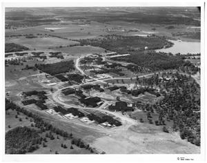 Primary view of object titled 'Aerial View of Denton State School'.