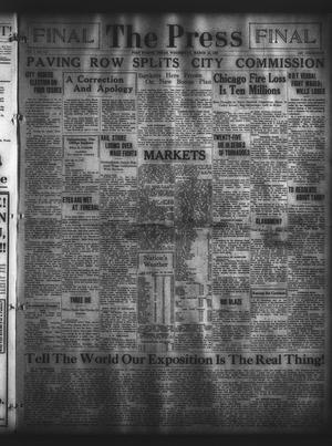 The Press (Fort Worth, Tex.), Vol. 1, No. 137, Ed. 2 Wednesday, March 15, 1922
