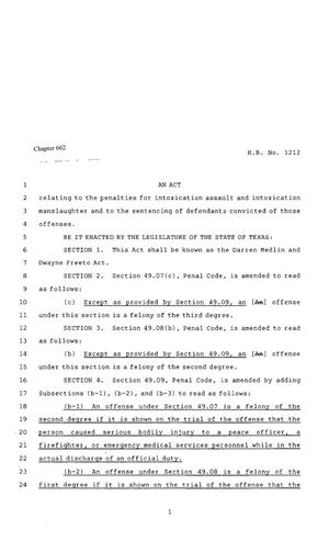 80th Texas Legislature, Regular Session, House Bill 1212, Chapter 662