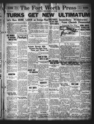 The Fort Worth Press (Fort Worth, Tex.), Vol. 1, No. 310, Ed. 1 Friday, September 29, 1922
