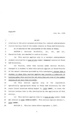 80th Texas Legislature, Regular Session, House Bill 1330, Chapter 859