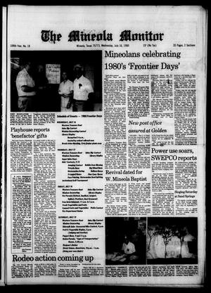 The Mineola Monitor (Mineola, Tex.), Vol. 104, No. 18, Ed. 1 Wednesday, July 16, 1980