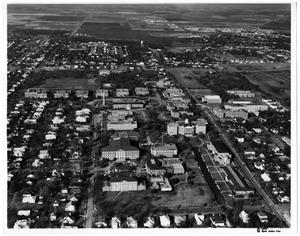 Primary view of object titled 'Aerial View of Texas Woman's University'.