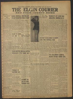 The Elgin Courier and Four County News (Elgin, Tex.), Vol. 60, No. 32, Ed. 1 Thursday, November 2, 1950