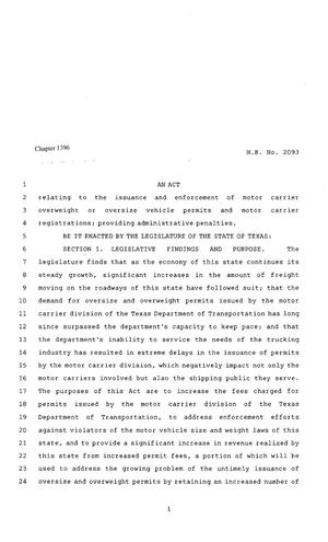 80th Texas Legislature, Regular Session, House Bill 2093, Chapter 1396
