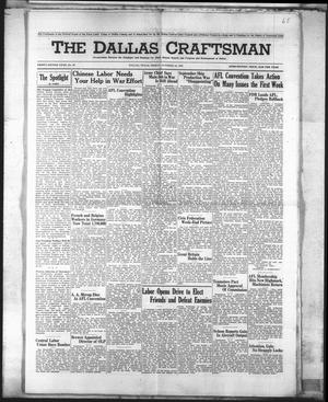 Primary view of object titled 'The Dallas Craftsman (Dallas, Tex.), Vol. 32, No. 42, Ed. 1 Friday, October 15, 1943'.