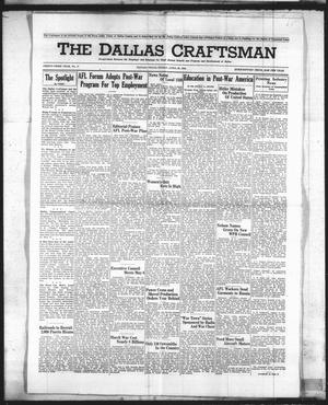 The Dallas Craftsman (Dallas, Tex.), Vol. 33, No. 17, Ed. 1 Friday, April 28, 1944