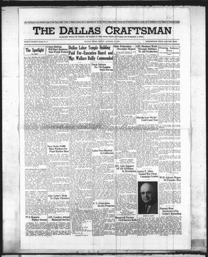 Primary view of object titled 'The Dallas Craftsman (Dallas, Tex.), Vol. 34, No. 2, Ed. 1 Friday, January 12, 1945'.
