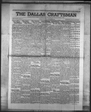 Primary view of object titled 'The Dallas Craftsman (Dallas, Tex.), Vol. 34, No. 37, Ed. 1 Friday, September 14, 1945'.