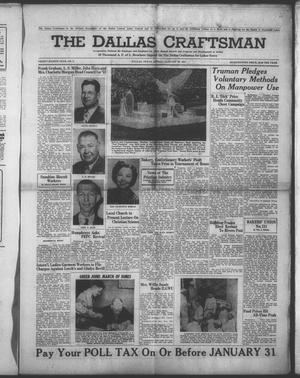 The Dallas Craftsman (Dallas, Tex.), Vol. 38, No. 8, Ed. 1 Friday, January 26, 1951