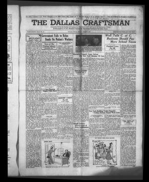 Primary view of object titled 'The Dallas Craftsman (Dallas, Tex.), Vol. 38, No. 13, Ed. 1 Friday, March 2, 1951'.