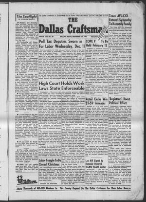 The Dallas Craftsman (Dallas, Tex.), Vol. 50, No. 29, Ed. 1 Friday, December 13, 1963