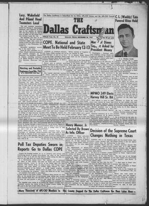 Primary view of object titled 'The Dallas Craftsman (Dallas, Tex.), Vol. 50, No. 30, Ed. 1 Friday, December 20, 1963'.